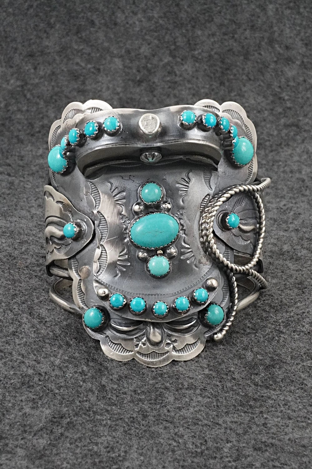 Turquoise & Sterling Silver Bracelet - Tim Yazzie