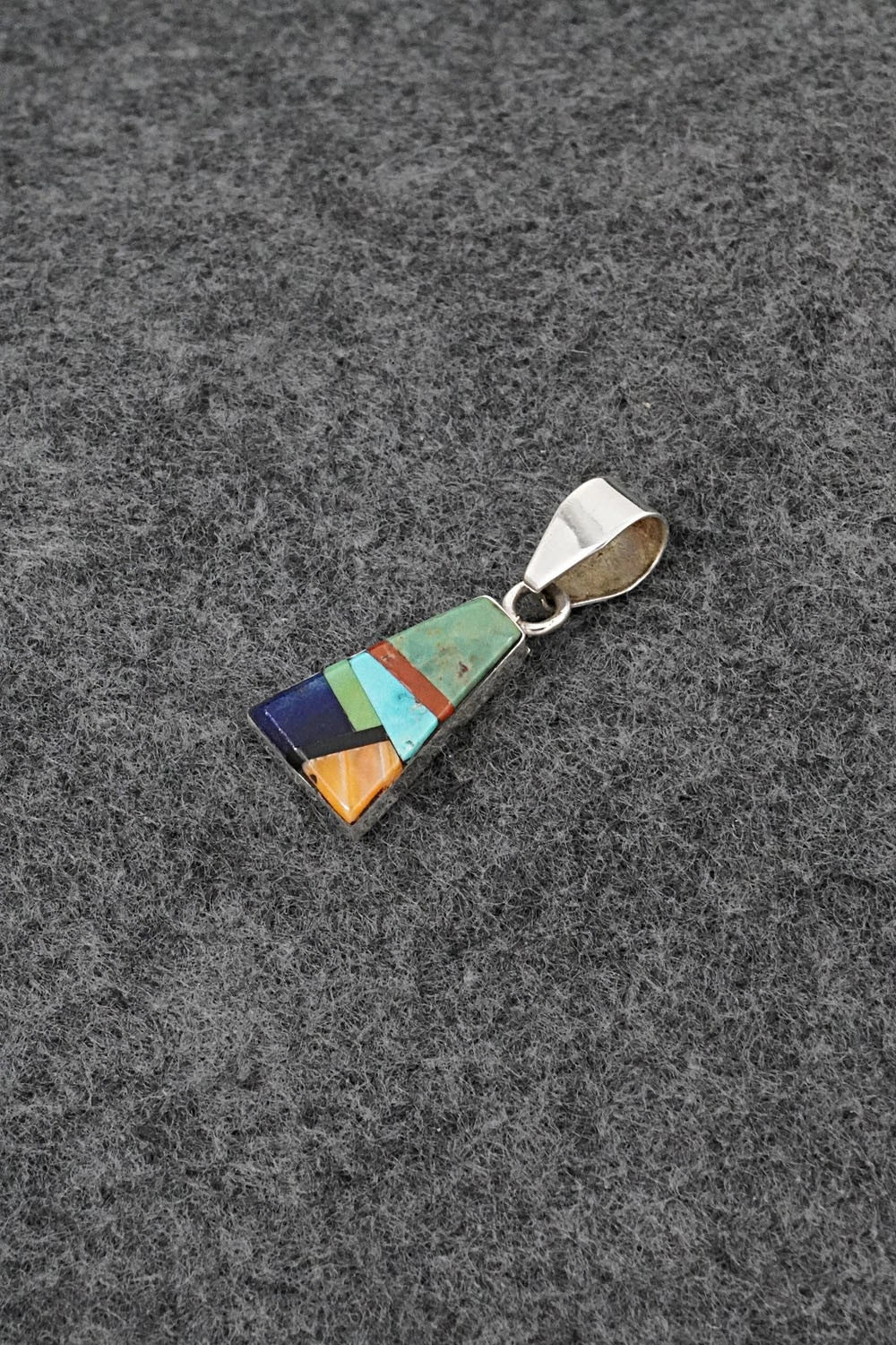 Multi Stone & Sterling Silver Pendant - Priscilla Smith