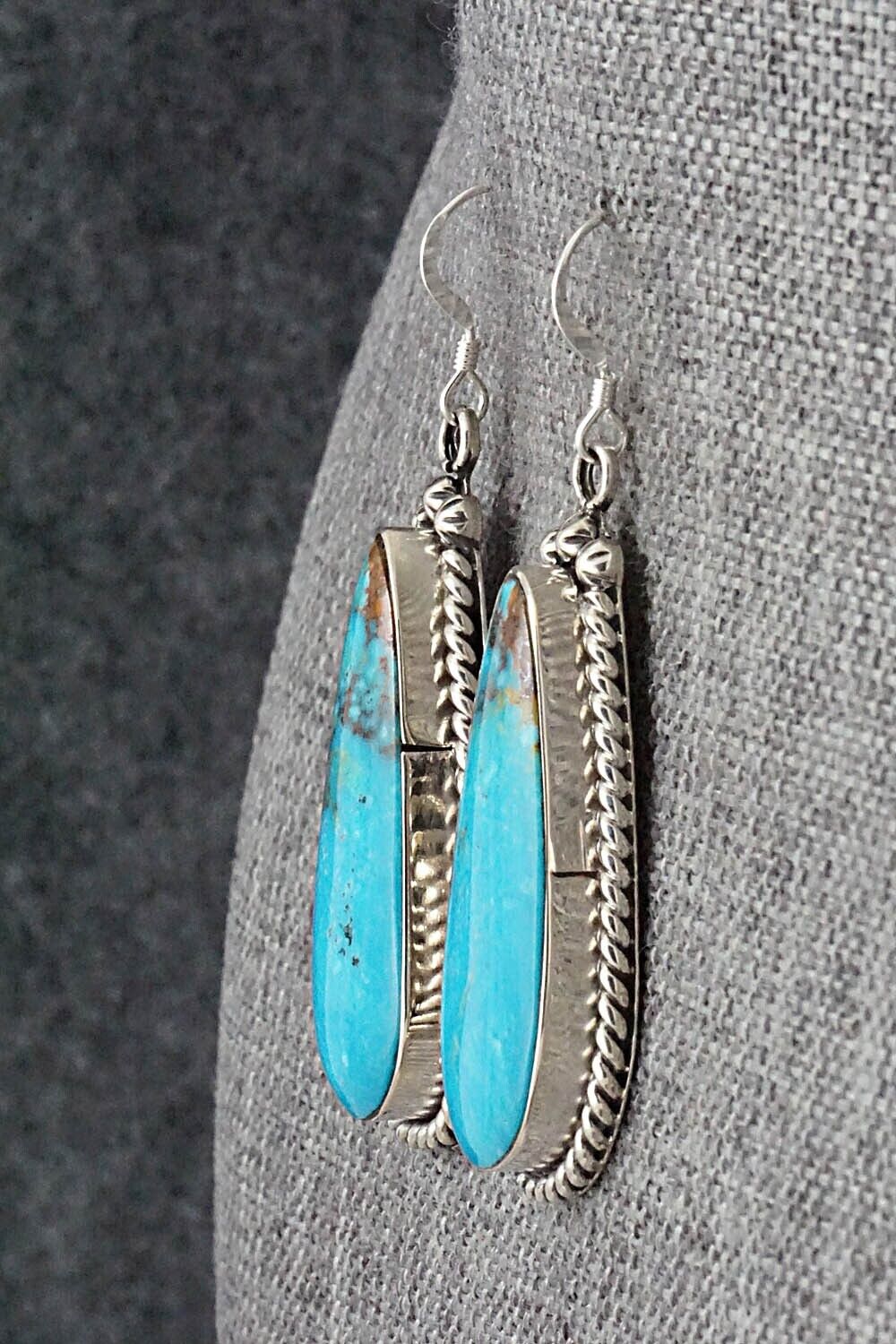 Turquoise & Sterling Silver Earrings - Brandon Belin