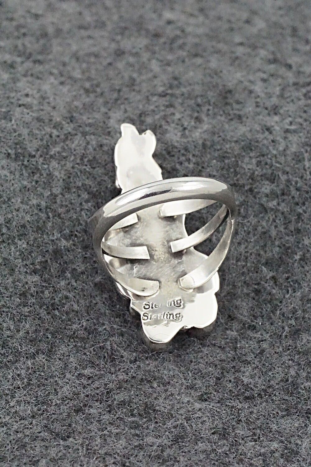 Onyx & Sterling Silver Ring - Jerryson Henio - Size 7.75