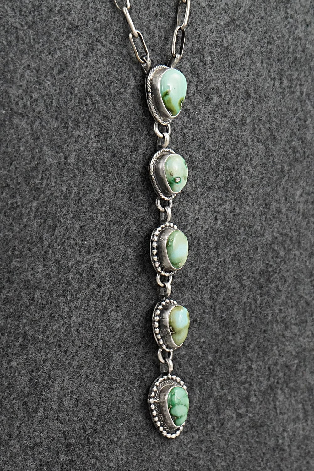 Turquoise & Sterling Silver Necklace - Bobby Johnson