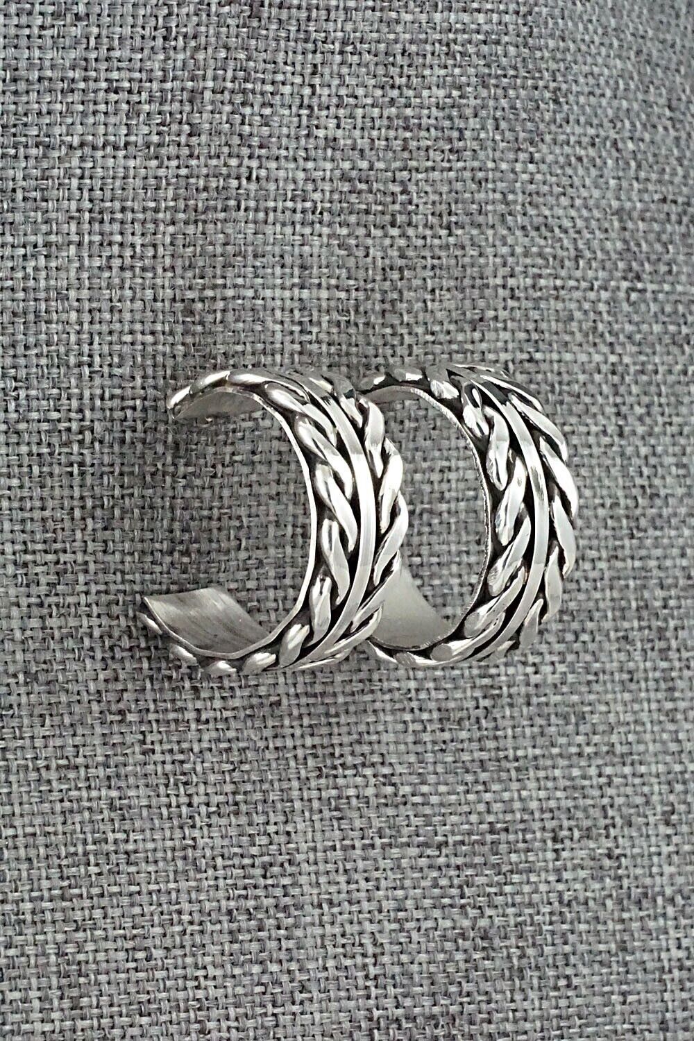 Sterling Silver Hoop Earrings - Tom Hawk