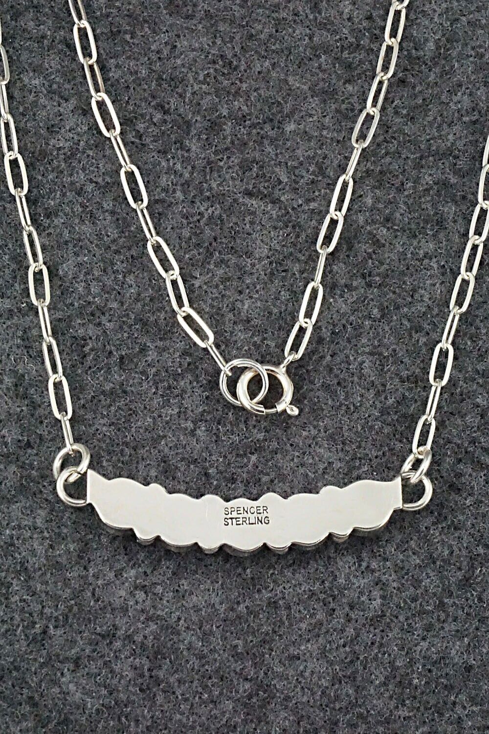 Turquoise & Sterling Silver Necklace - Anna Spencer