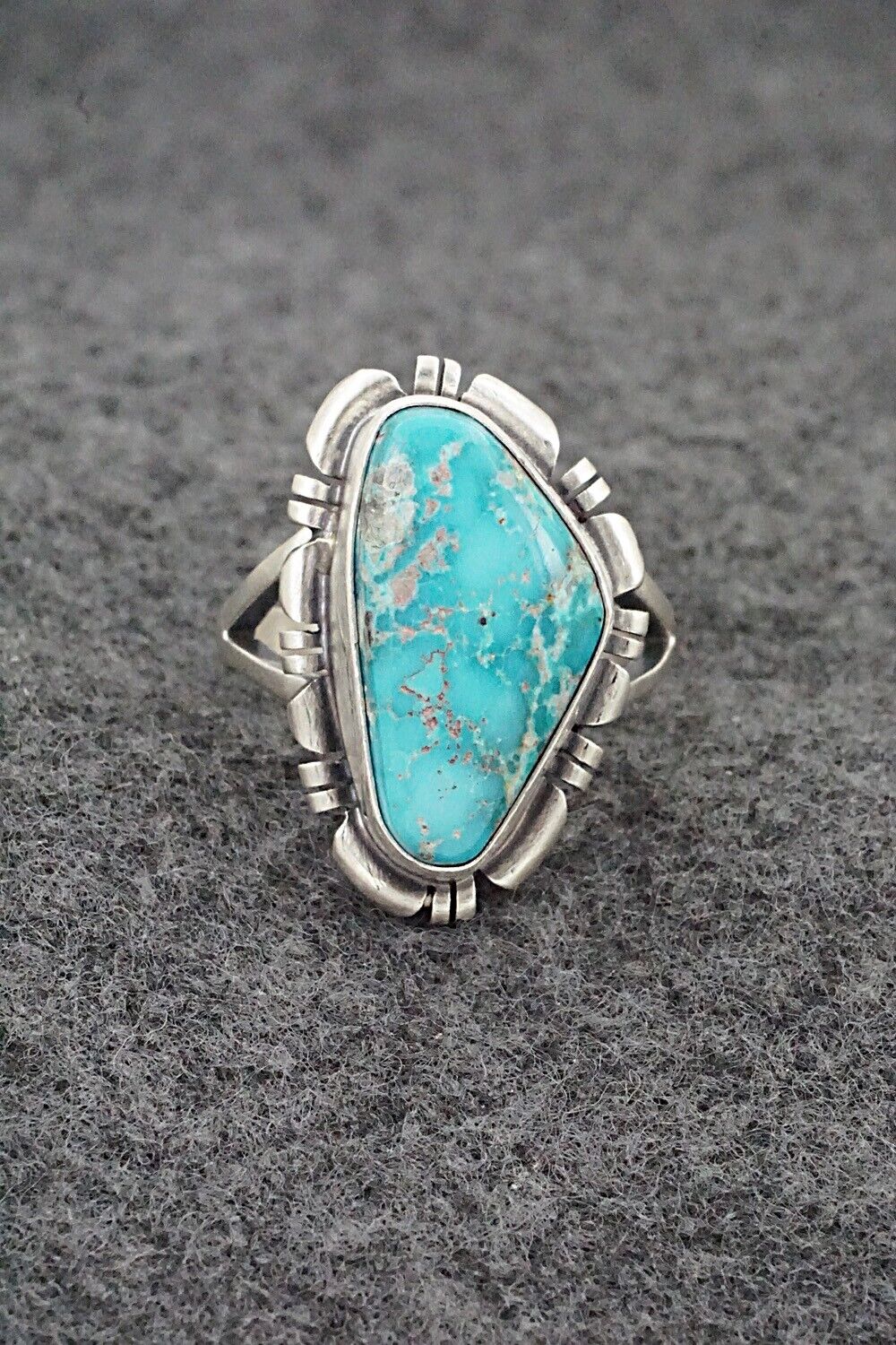 Turquoise & Sterling Silver Ring - Randy Boyd - Size 7.5