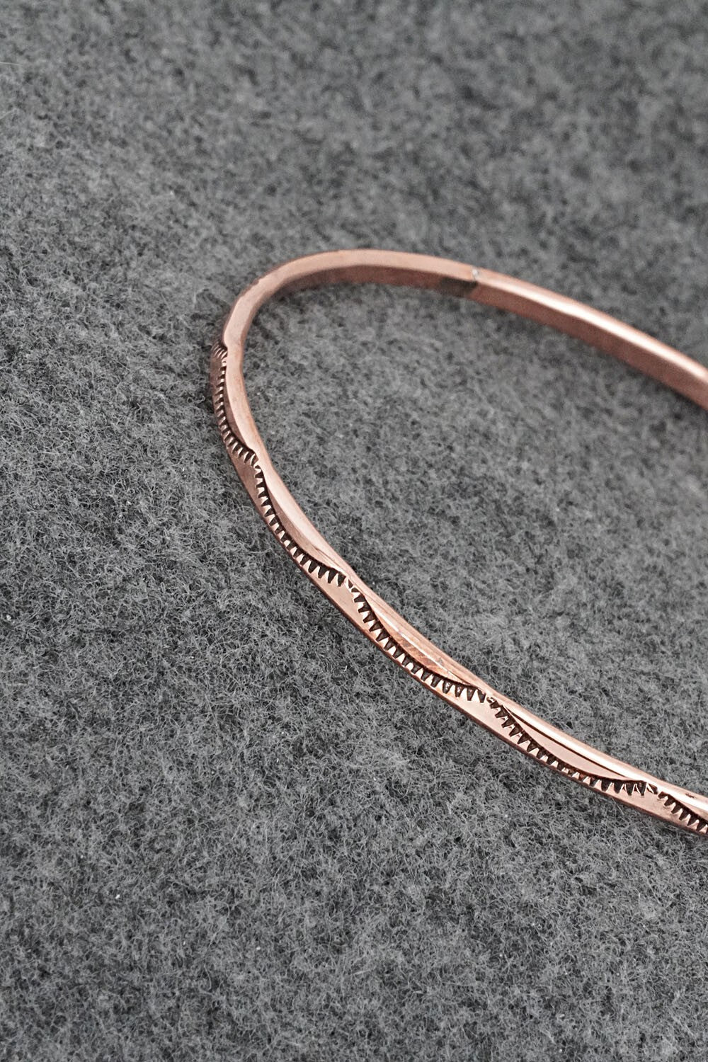 Copper Bangle Bracelet - Elaine Tahe