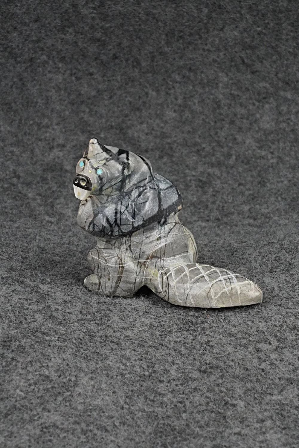 Beaver Zuni Fetish Carving - Freddie Leekya