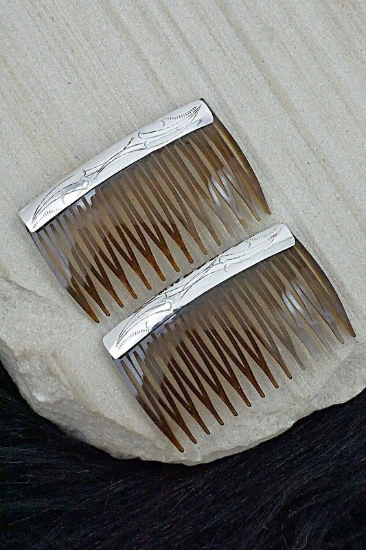 Sterling Silver Hair Combs - Randall Dalgai