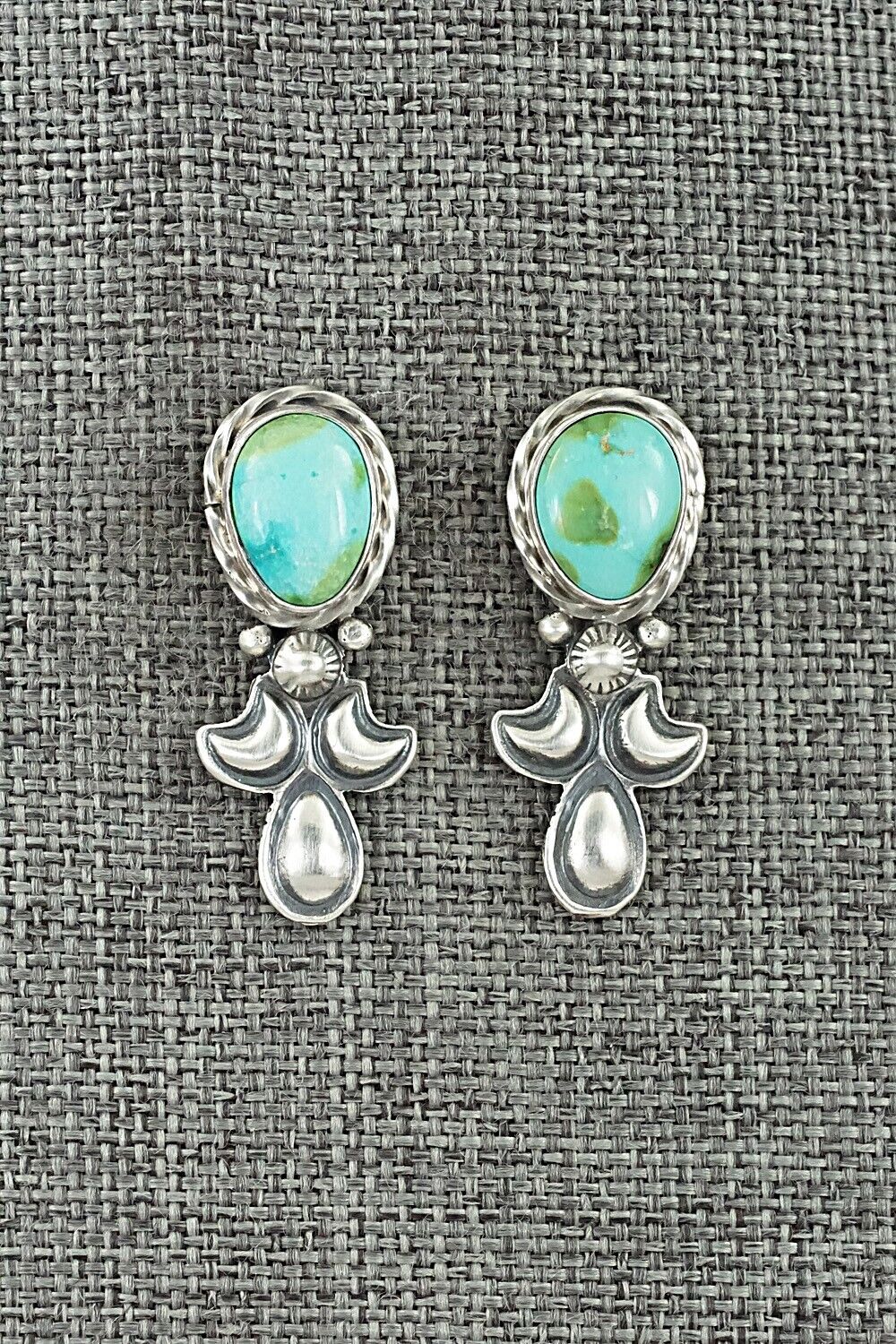 Turquoise & Sterling Silver Squash Blossom Set - Adrienne Gordon