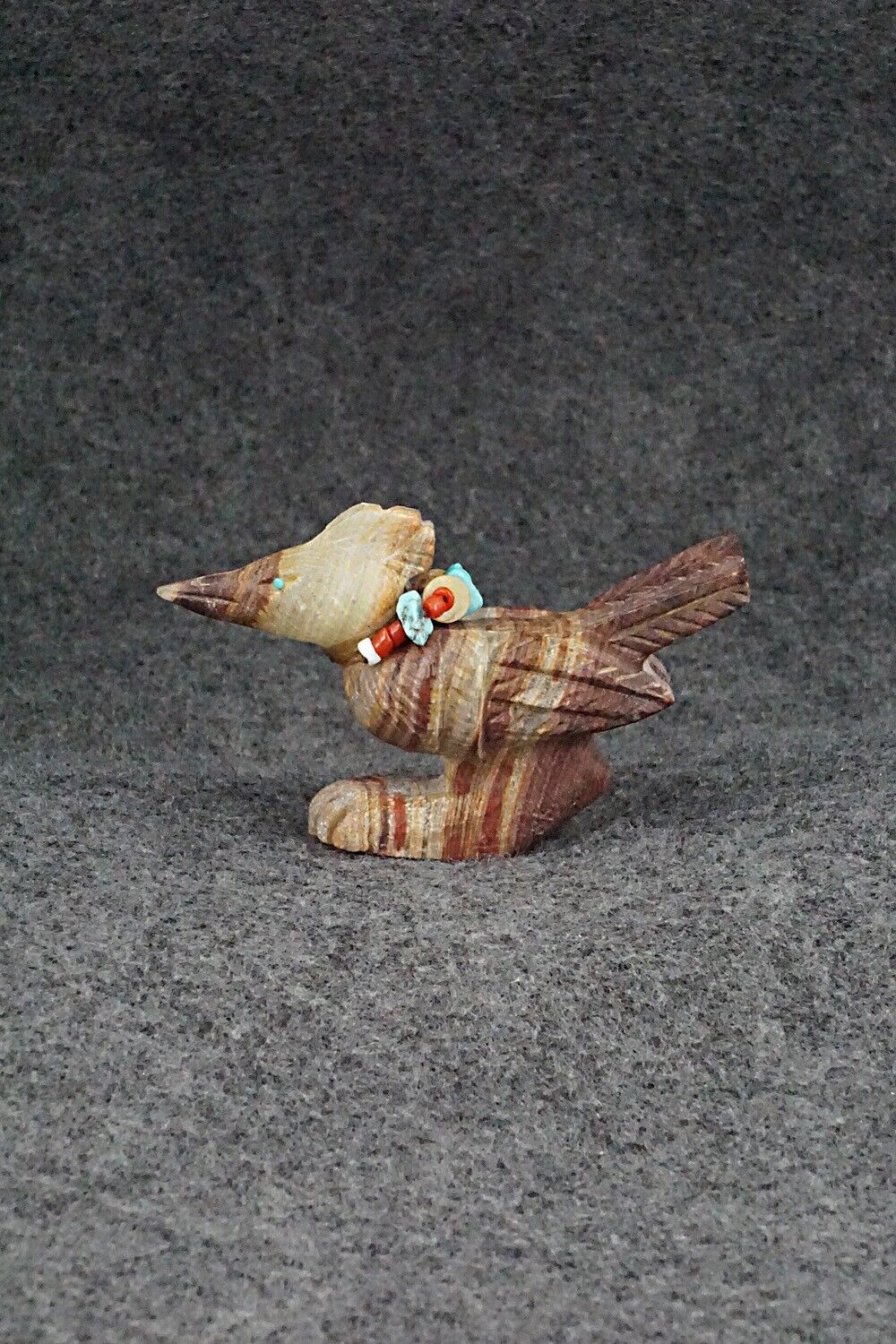 Roadrunner Zuni Fetish Carving - Douglas Martza