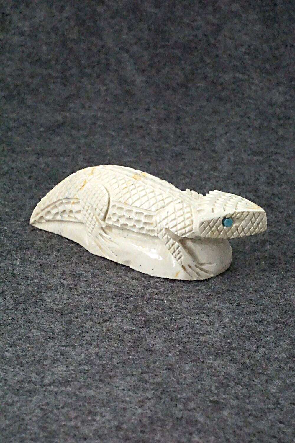 Horned Toad Zuni Fetish Carving - Jensen Charlie