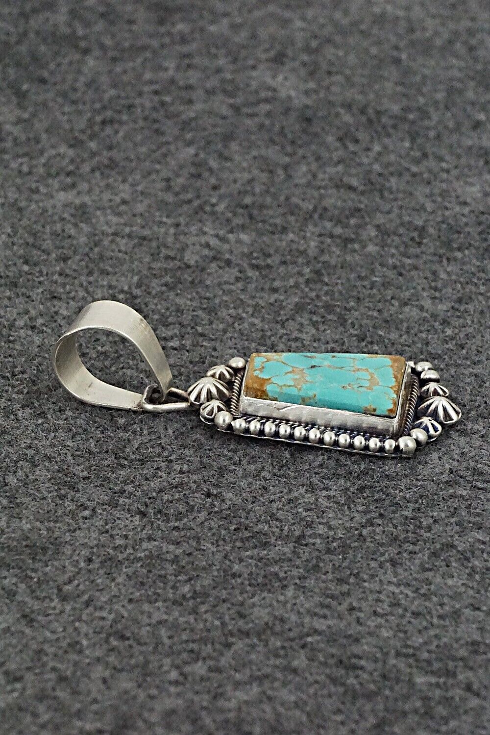 Turquoise & Sterling Silver Pendant - Daniel Benally