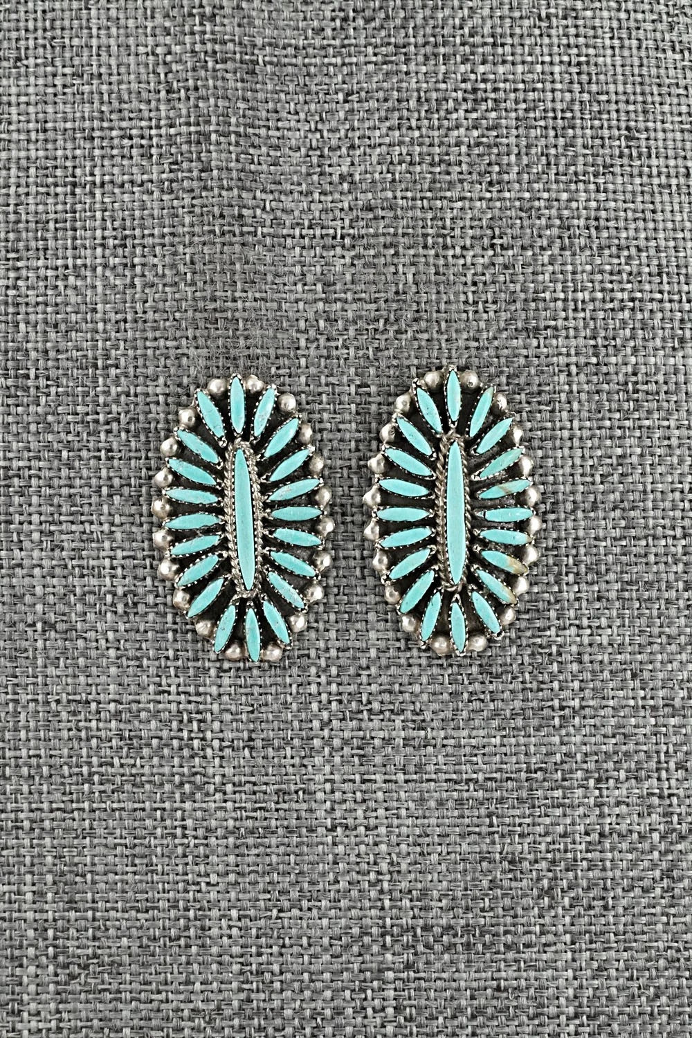 Turquoise & Sterling Silver Earrings - Lorena Peina