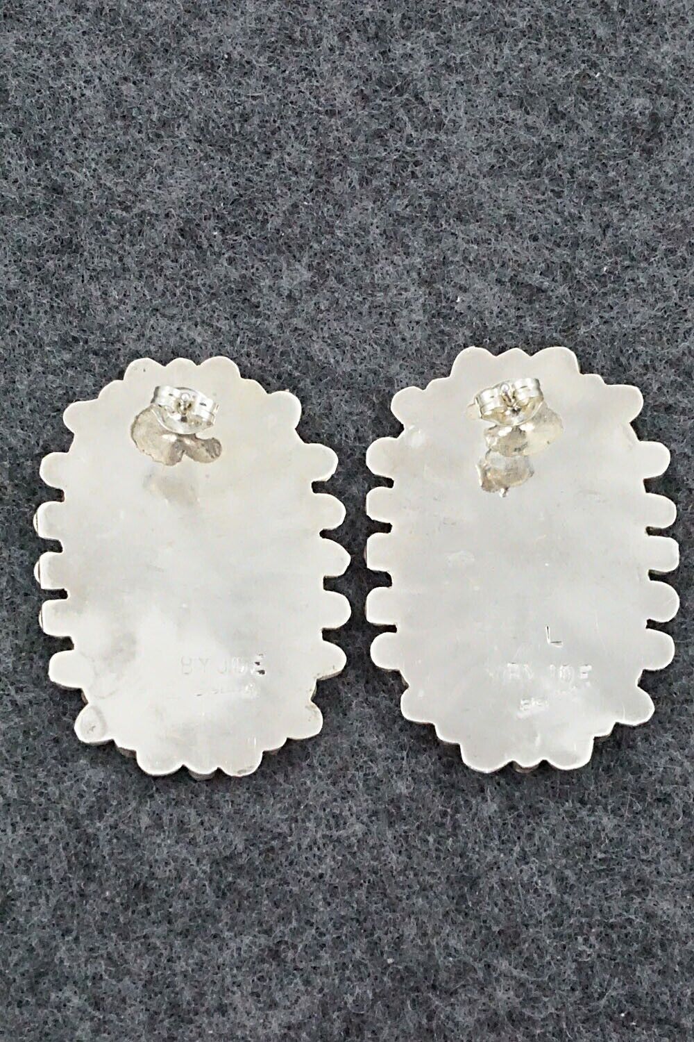 Turquoise & Sterling Silver Squash Blossom Set - Lavell Byjoe
