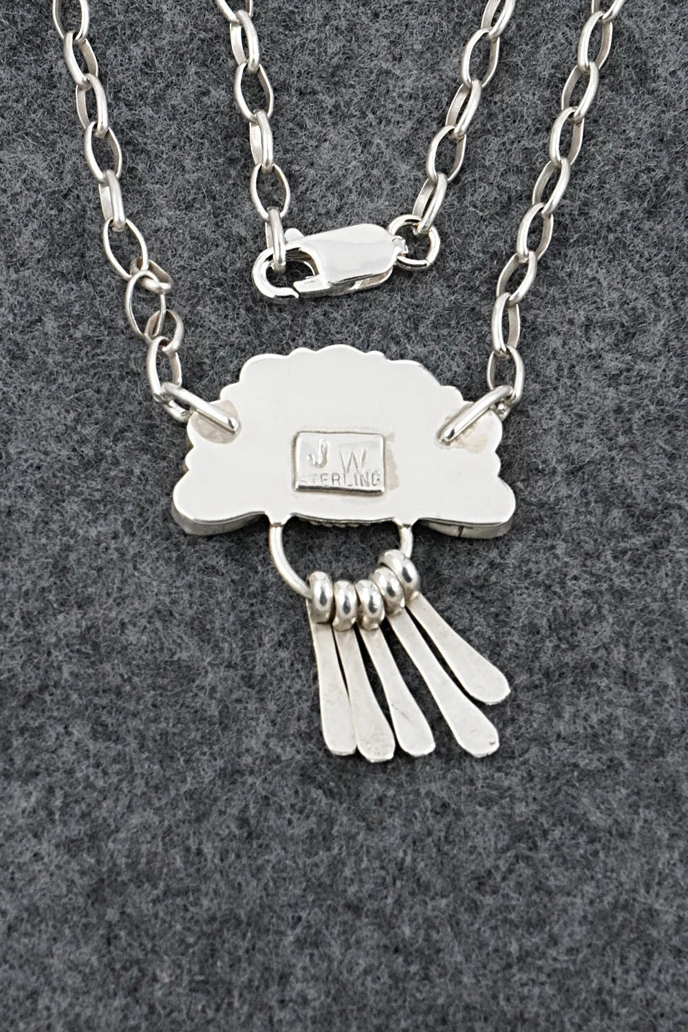 Turquoise & Sterling Silver Necklace - Justina Wilson
