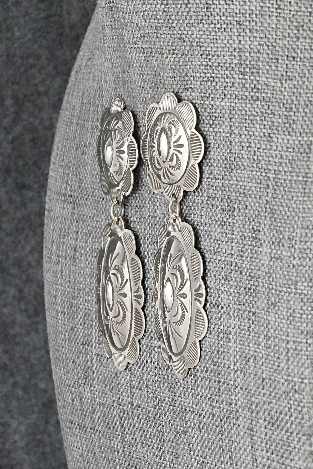 Sterling Silver Earrings - Bertha Begay