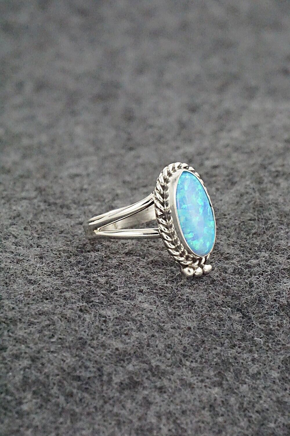 Opalite & Sterling Silver Ring - Jan Mariano - Size 5.5
