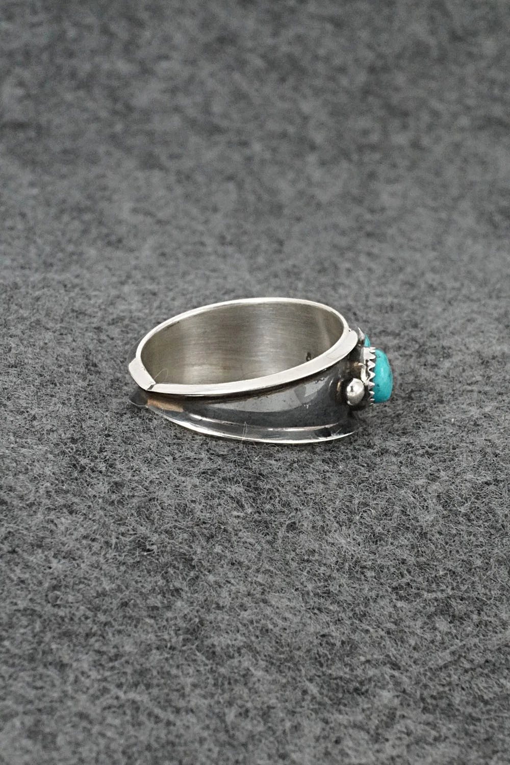 Turquoise & Sterling Silver Ring - Paul Largo - Size 12.5