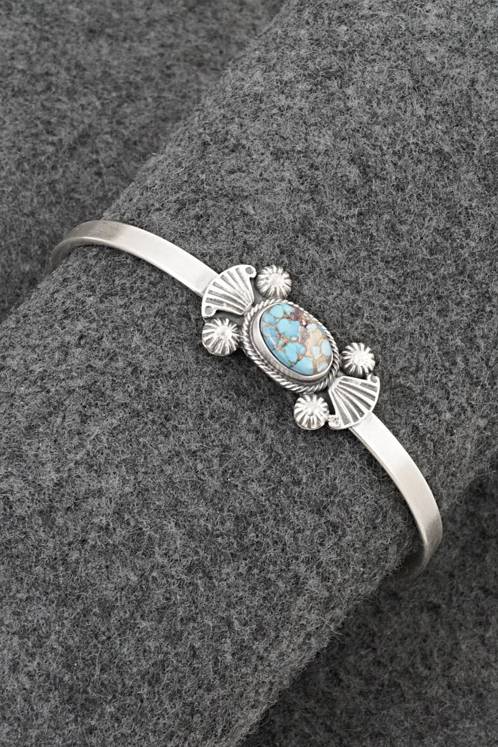 Turquoise & Sterling Silver Bracelet - Genevieve Francisco