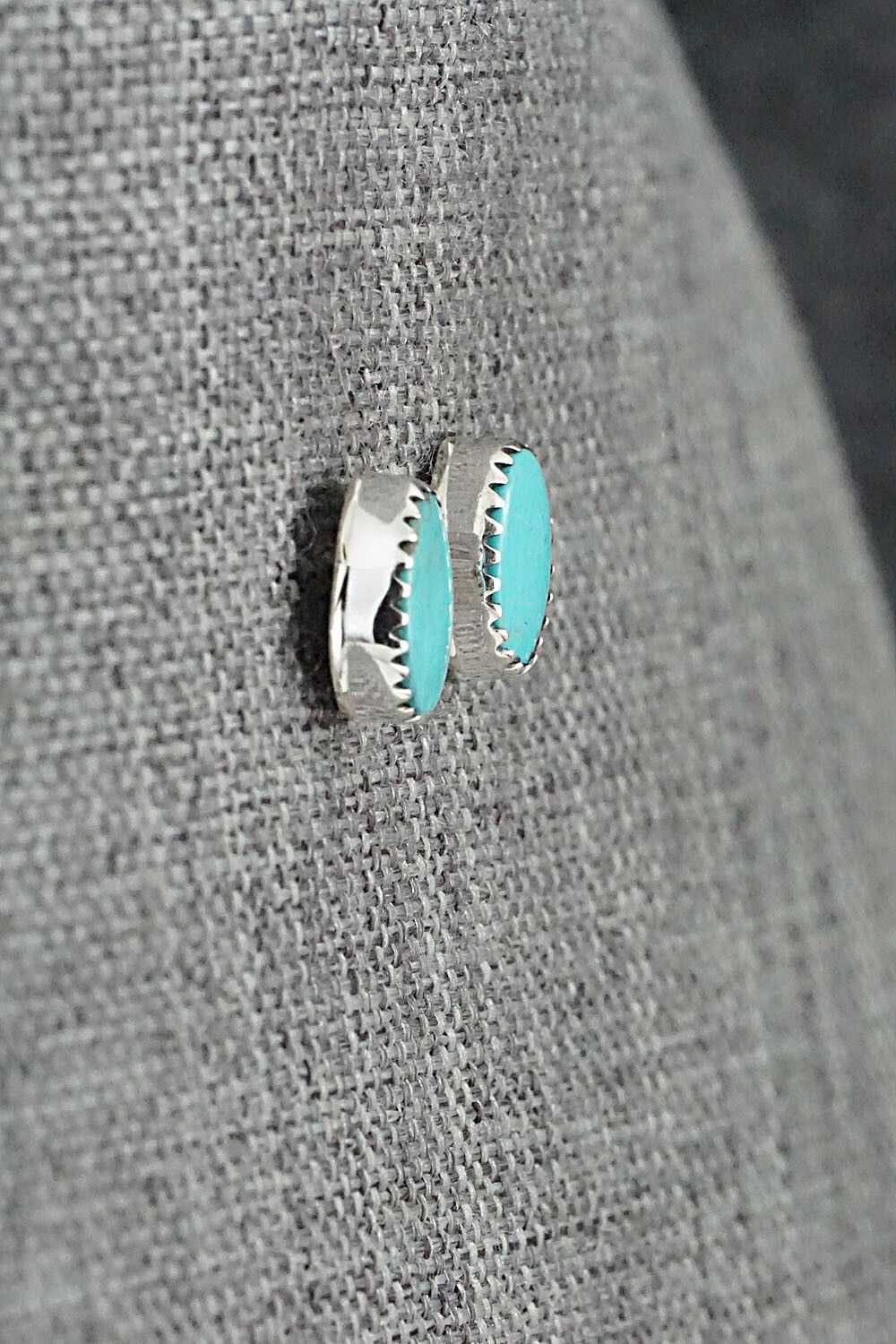 Turquoise & Sterling Silver Earrings - Theresa Smith