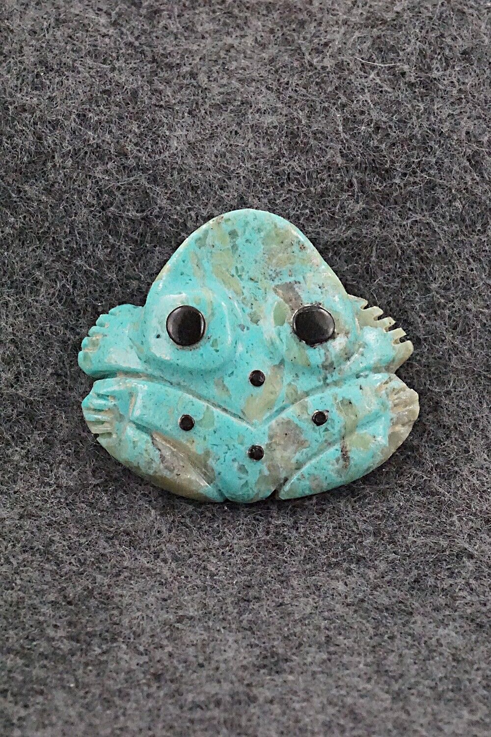 Frog Zuni Fetish Carving - Reynold Lunasee