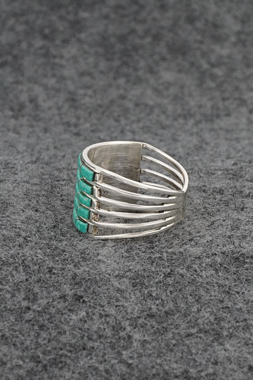 Turquoise & Sterling Silver Ring - Jamie Johnson - Size 9