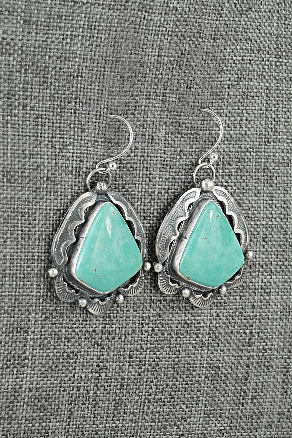 Turquoise & Sterling Silver Earrings - Jackson Hoskie