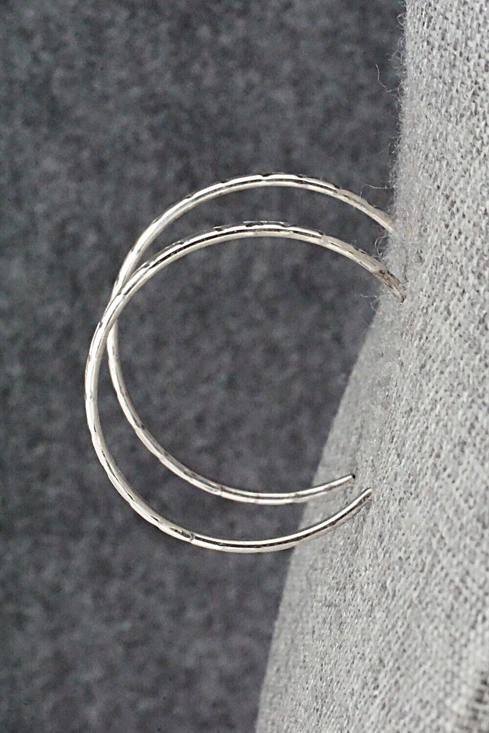 Sterling Silver Hoop Earrings - Elaine Tahe