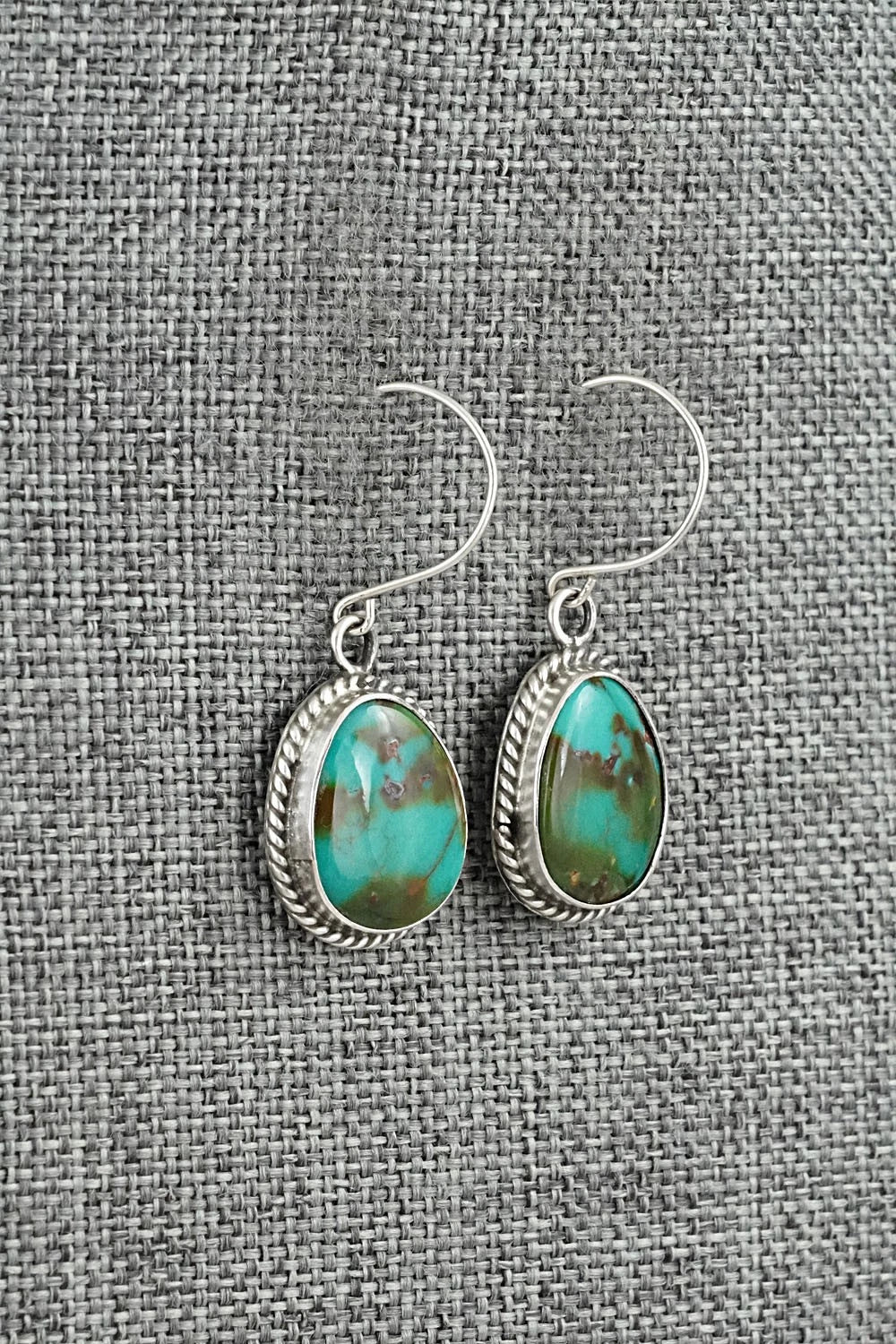 Turquoise & Sterling Silver Earrings - Rosemary Saunders