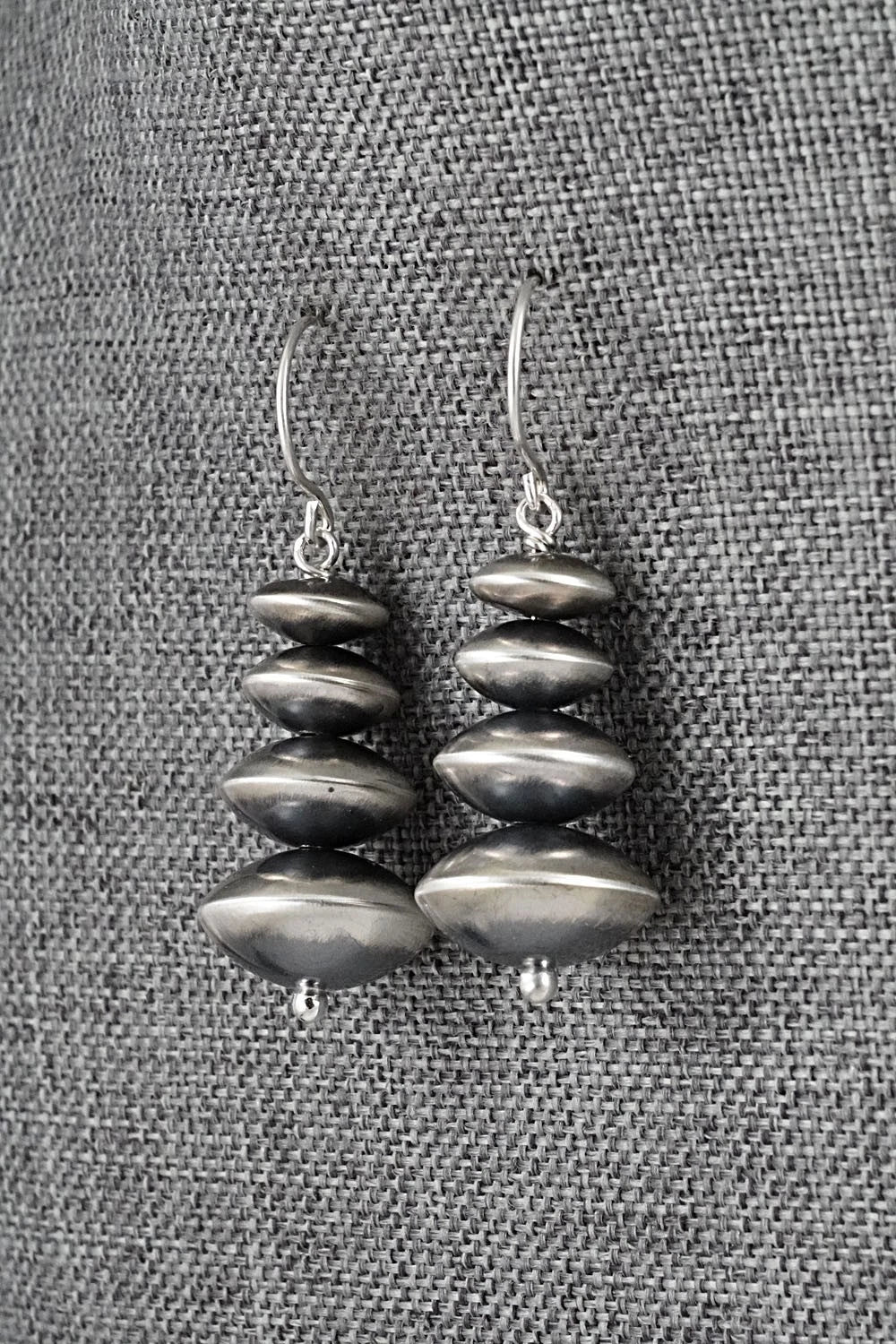 Sterling Silver Navajo Pearl Earrings - Bryannen Halwood