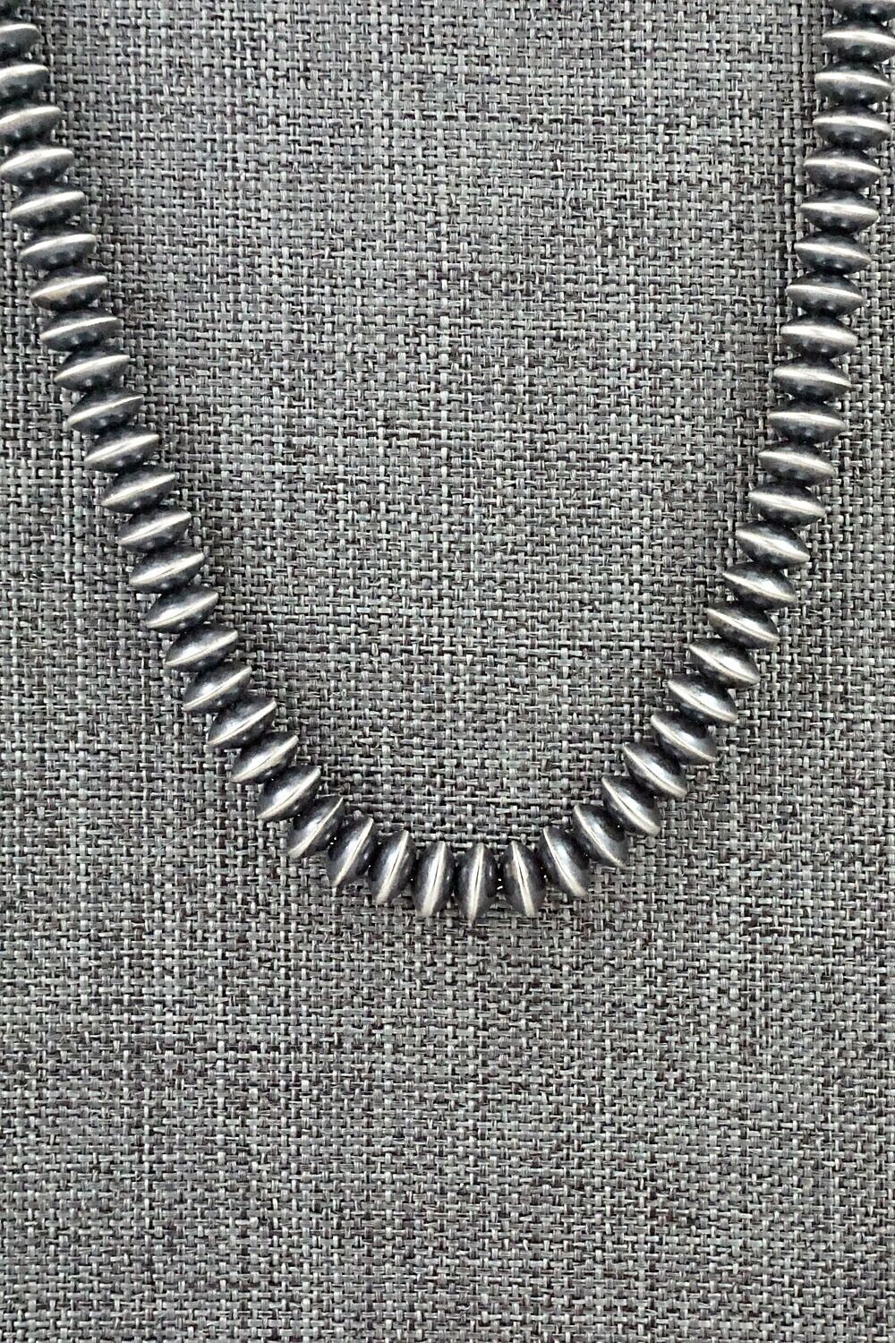 Sterling Silver Navajo Pearl Necklace 20" - Preston Haley