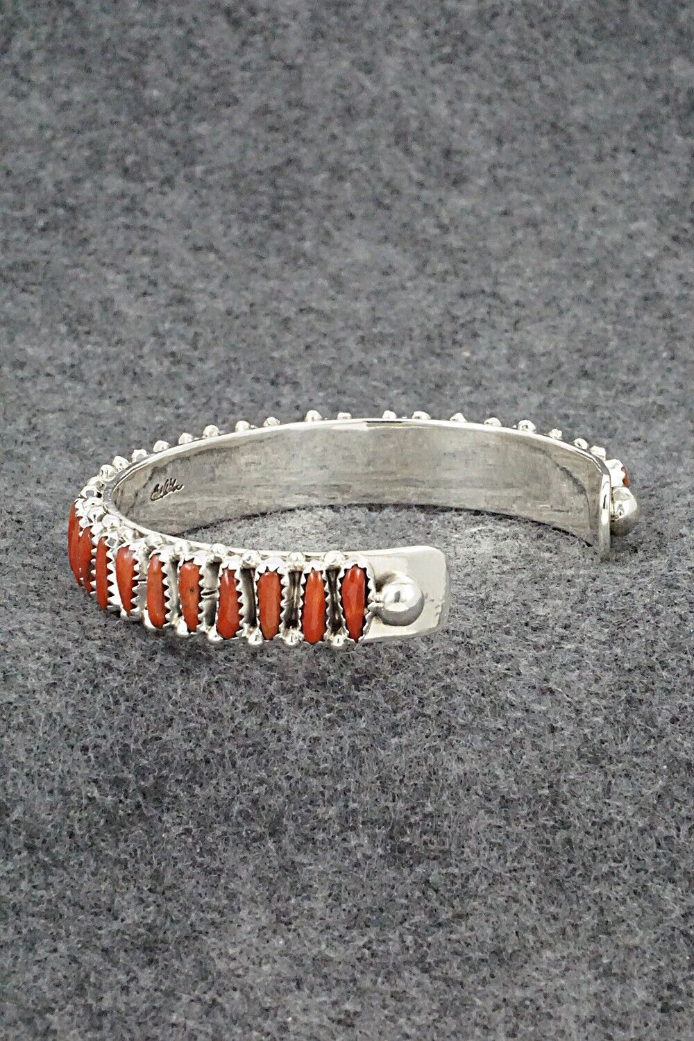 Coral & Sterling Silver Bracelet - Erick Wilson