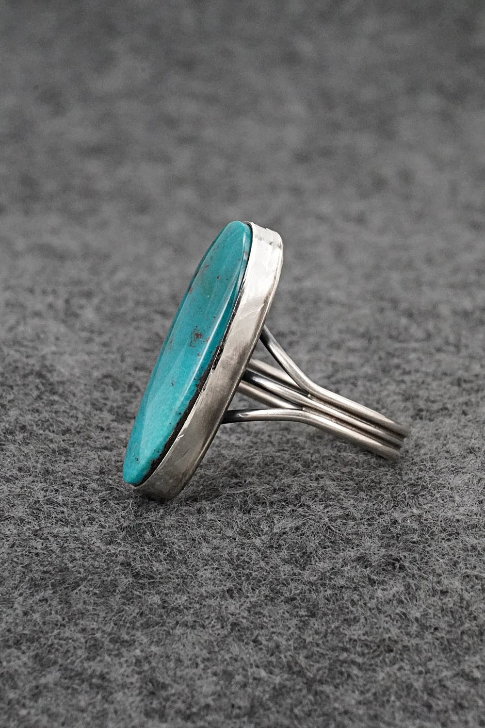 Turquoise & Sterling Silver Ring - Rena Begay - Size 8