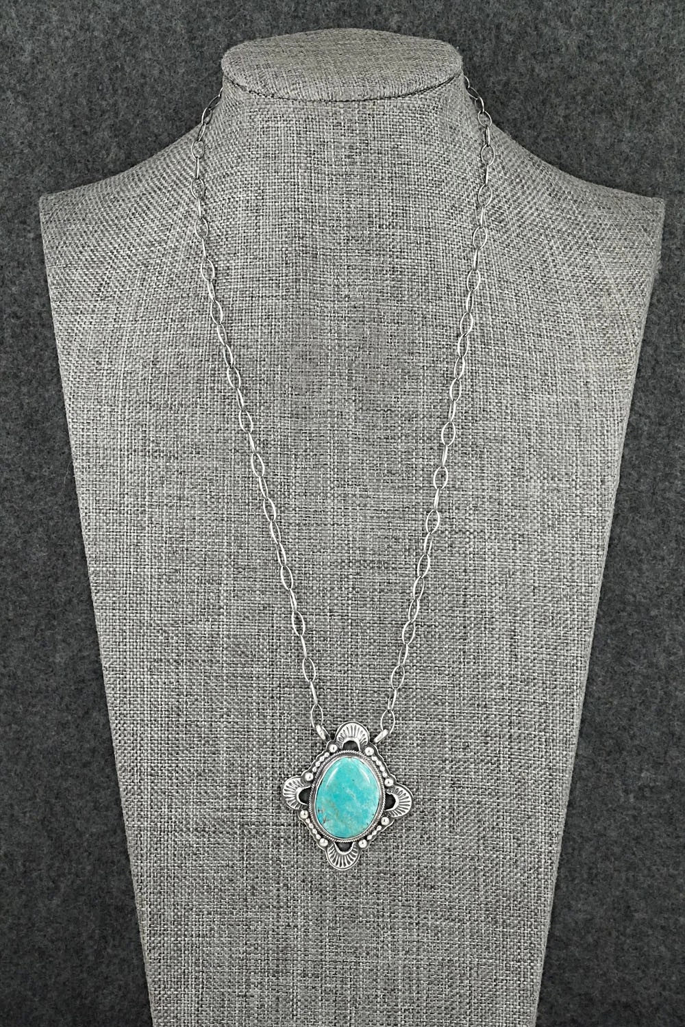 Turquoise & Sterling Silver Necklace - Randy Boyd