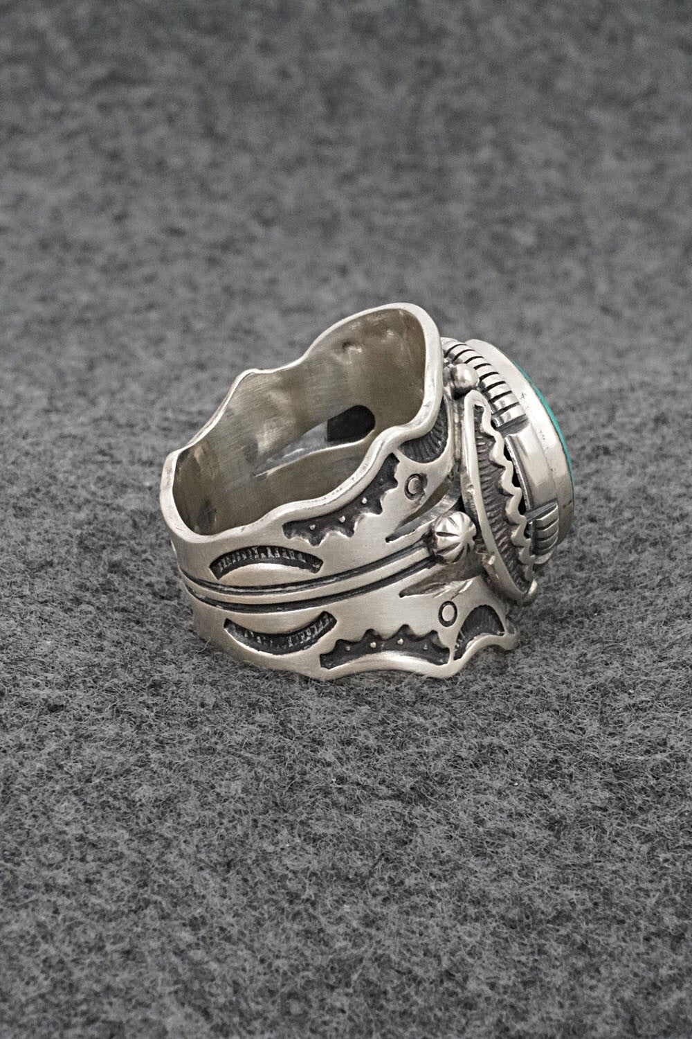 Turquoise & Sterling Silver Ring - Larson Lee - Size 10