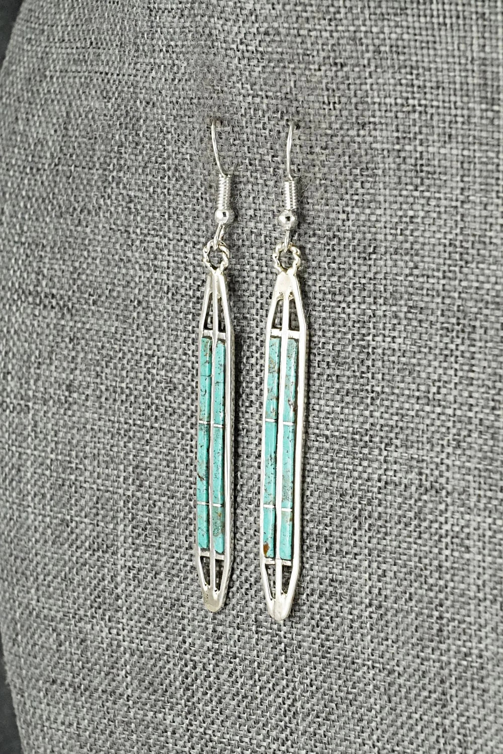 Turquoise & Sterling Silver Earrings - Andrew Enrico