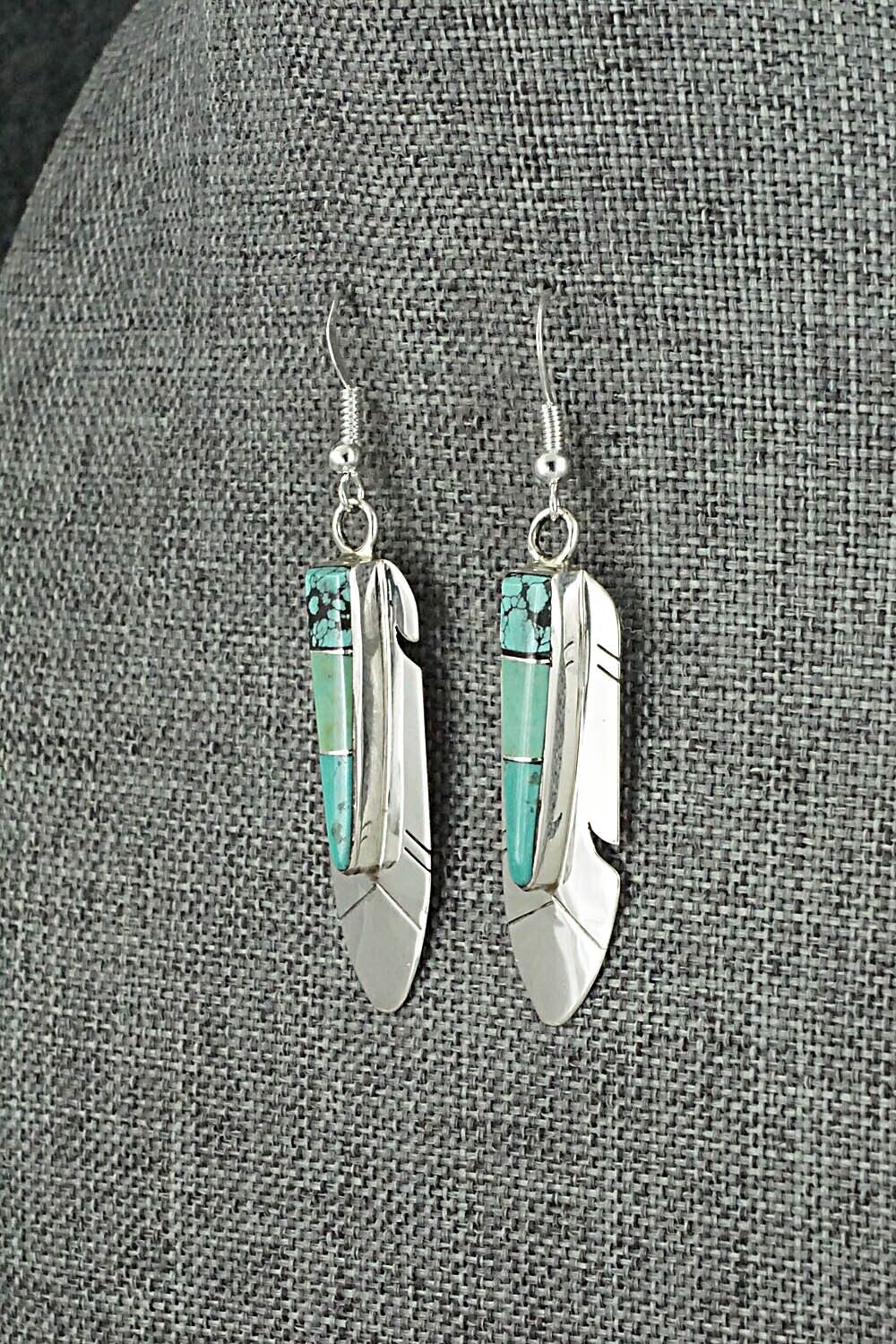 Turquoise & Sterling Silver Earrings - Marilyn Yazzie