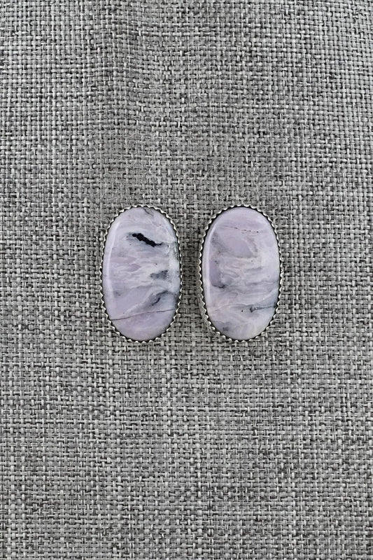 Morado & Sterling Silver Earrings - Murray Hannaweeka
