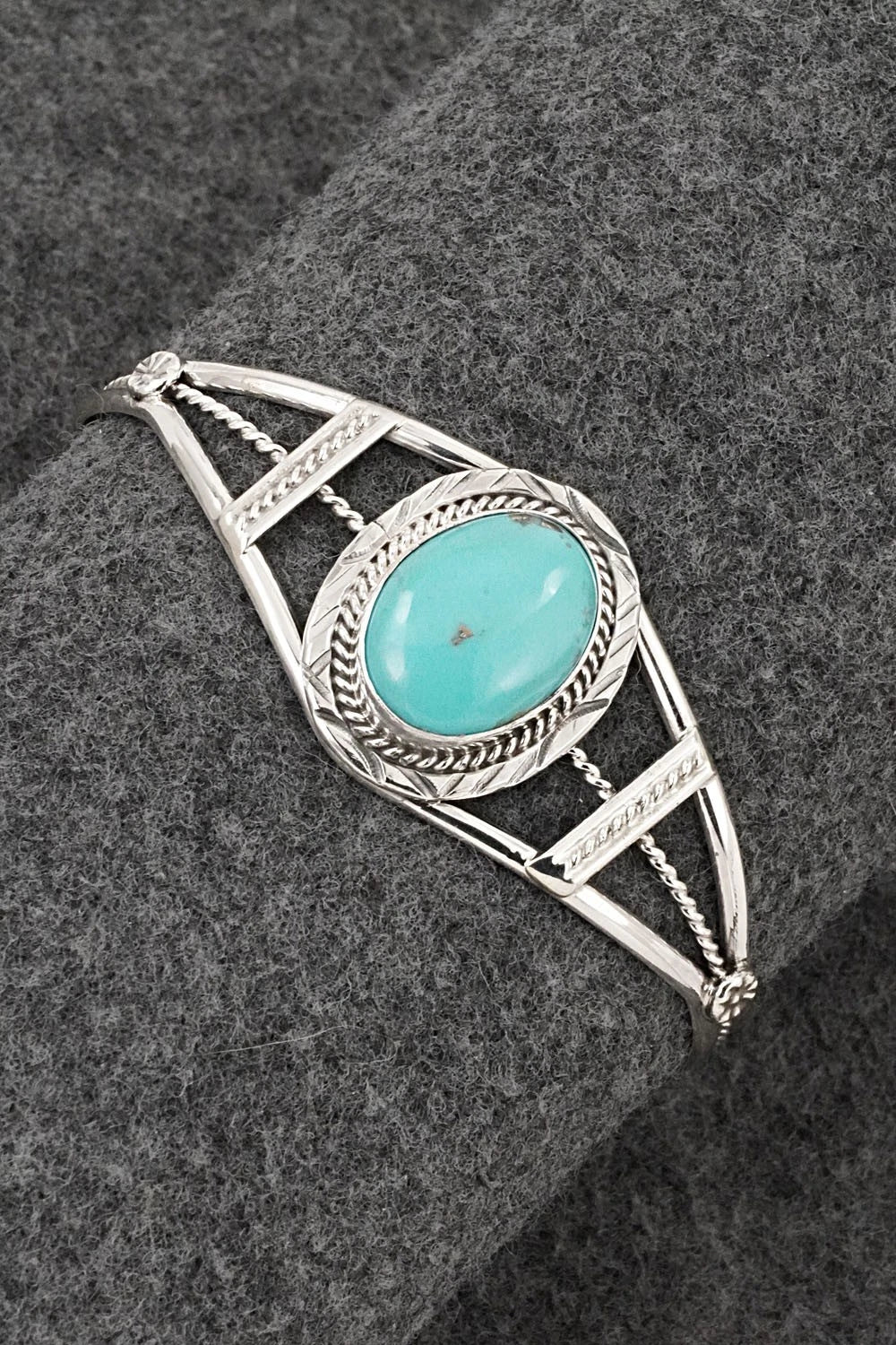 Turquoise & Sterling Silver Bracelet - Ella Spencer