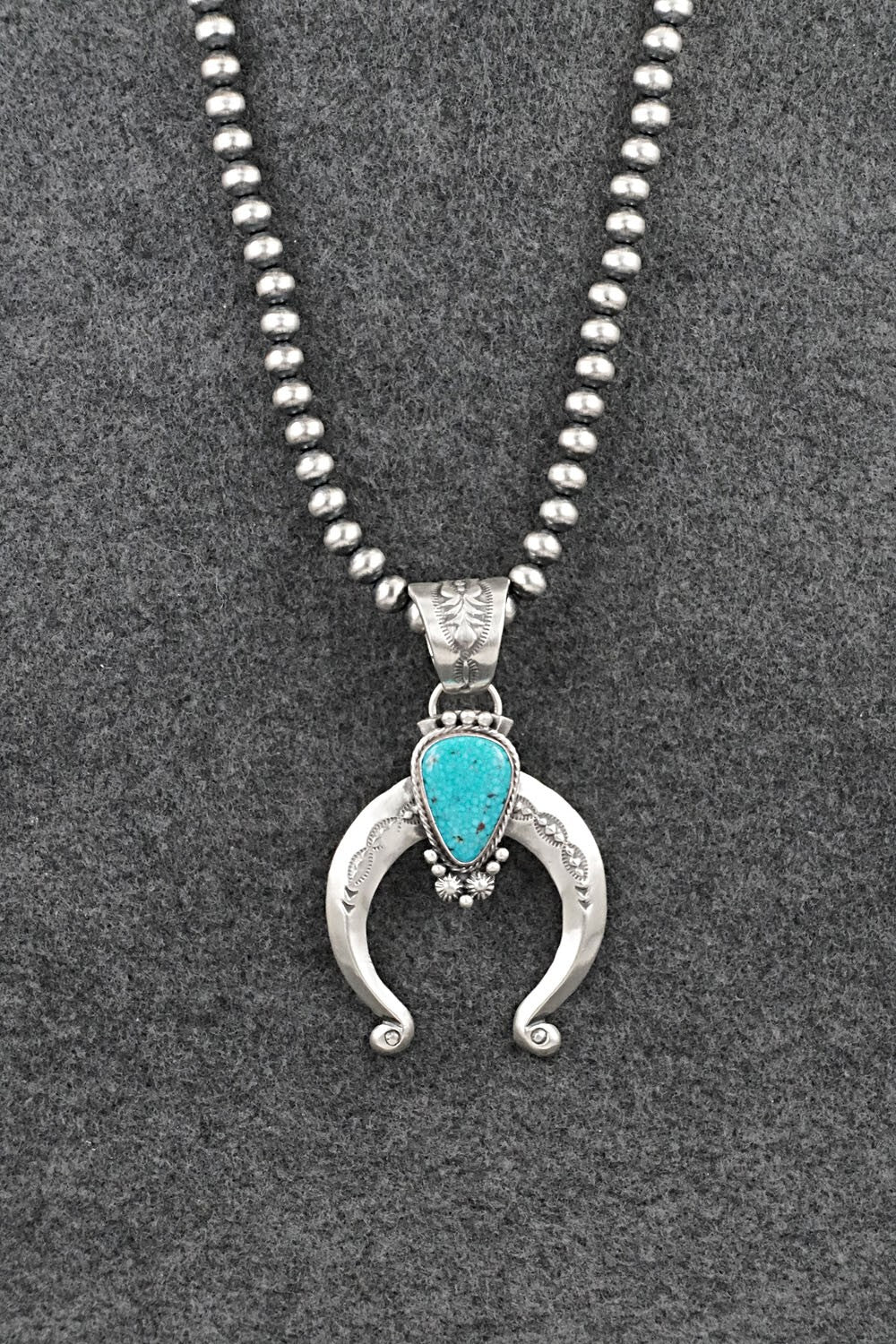Turquoise & Sterling Silver Necklace - Samuel Yellowhair