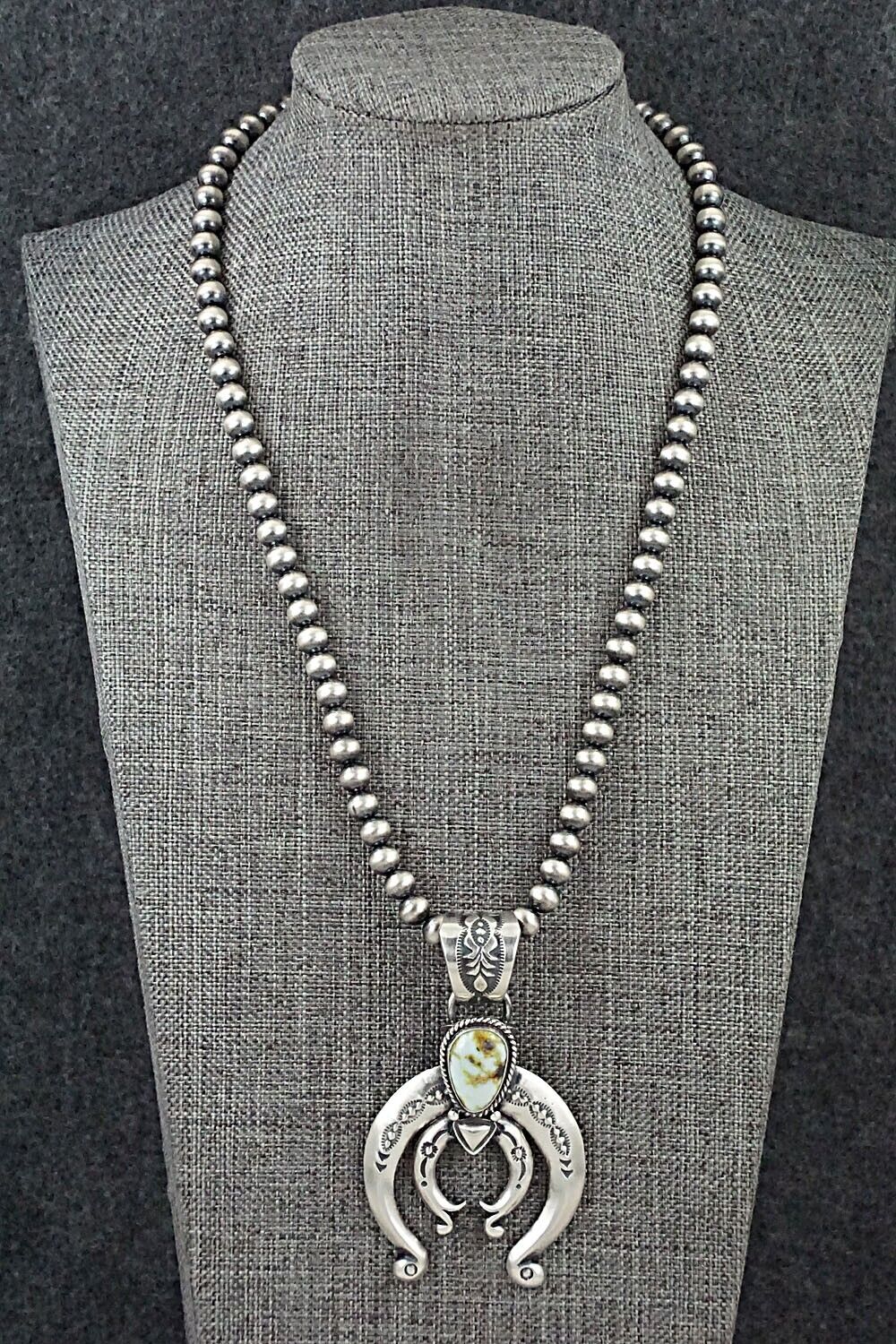 Variscite & Sterling Silver Necklace - Paige Gordon
