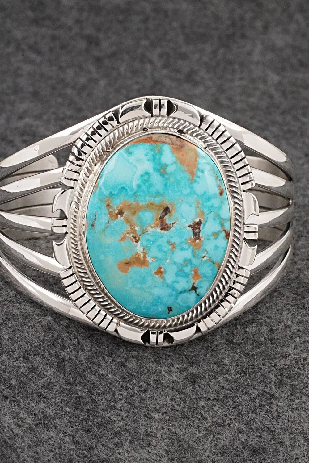 Turquoise & Sterling Silver Bracelet - Thomas Yazzie