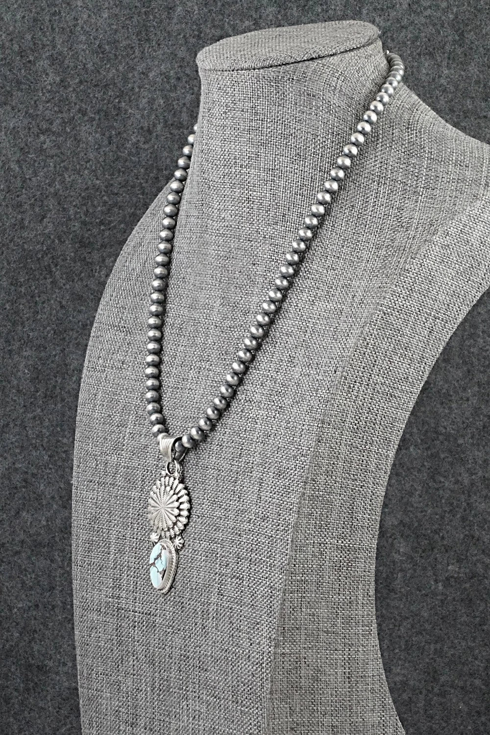 Turquoise & Sterling Silver Necklace - Sharon McCarthy