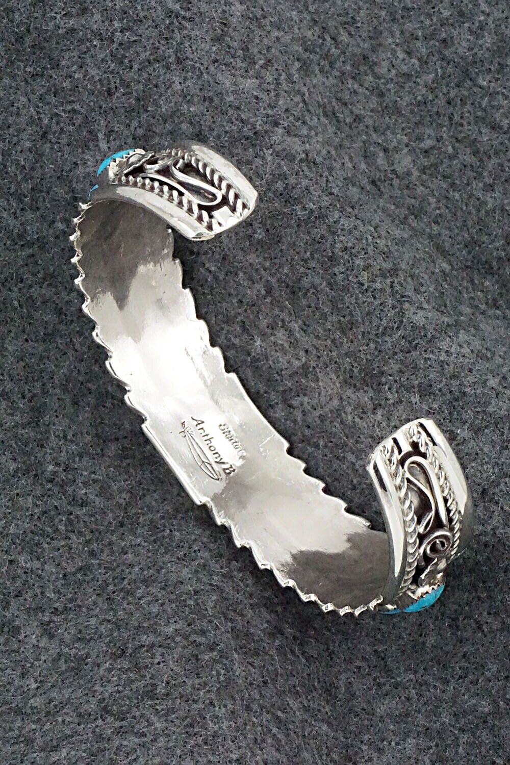 Turquoise & Sterling Silver Bracelet - Anthony Brown