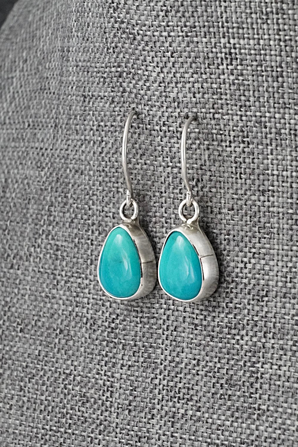 Turquoise & Sterling Silver Earrings - Rosemary Saunders