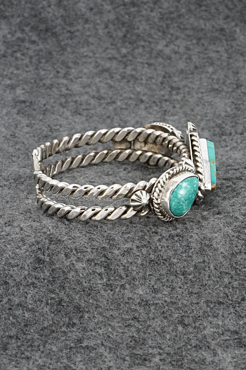 Turquoise & Sterling Silver Bracelet - Emerson Delgarito