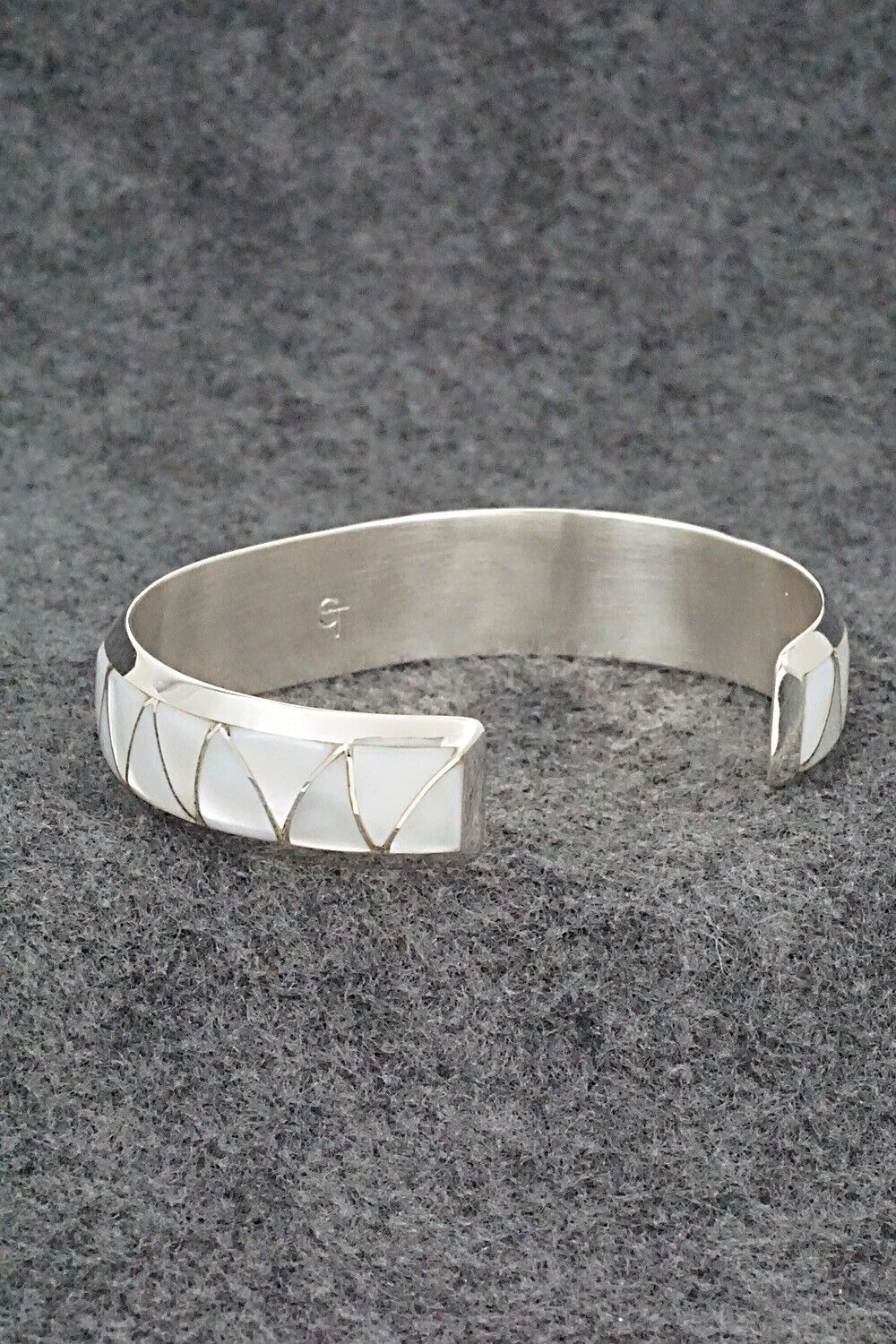 Mother of Pearl & Sterling Silver Inlay Bracelet - Stewart Tucson