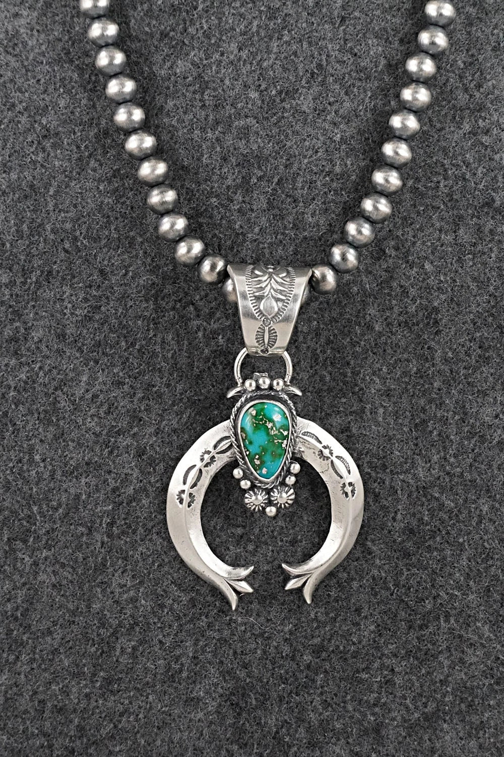 Turquoise & Sterling Silver Necklace - Samuel Yellowhair