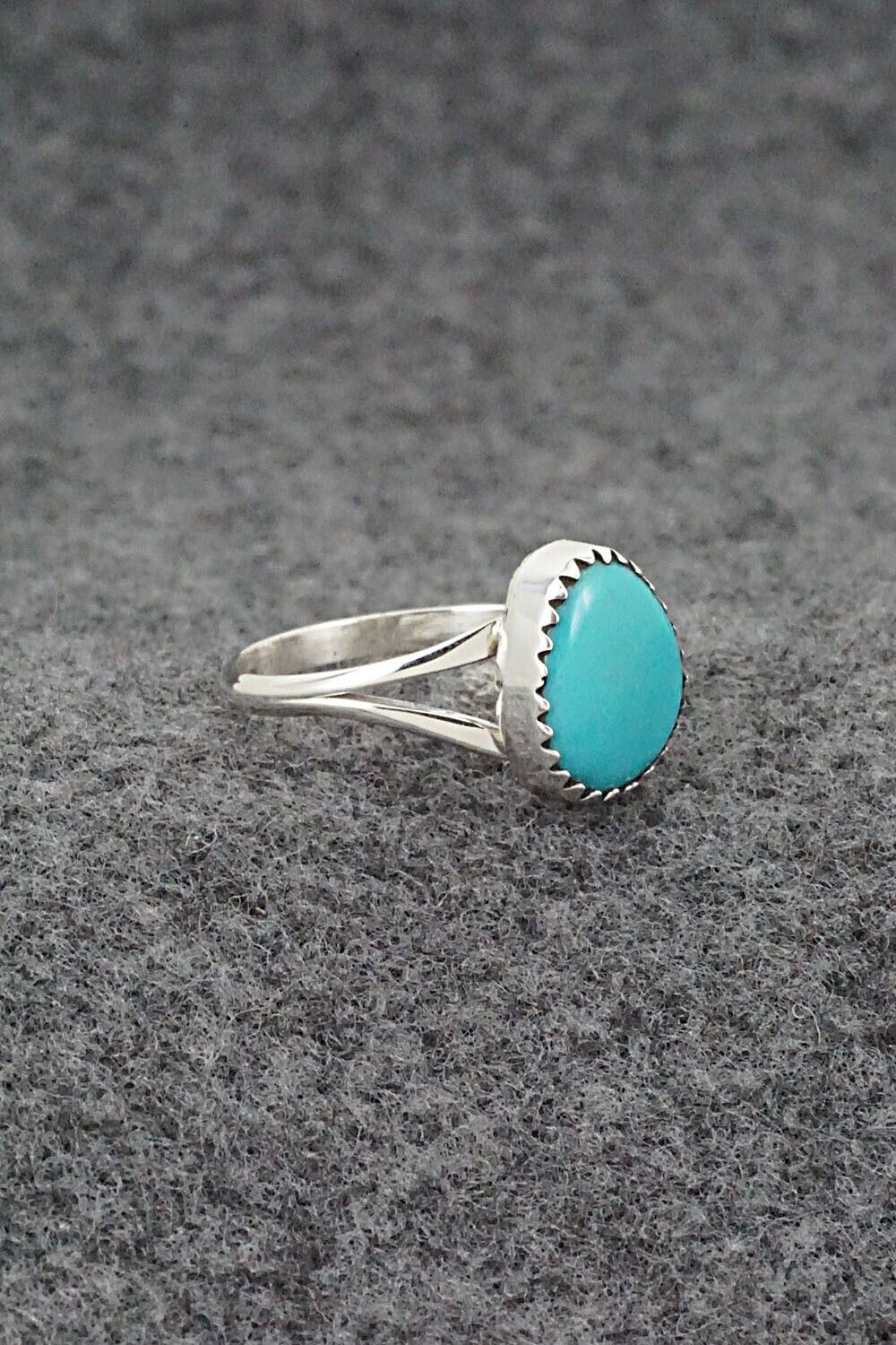 Turquoise & Sterling Silver Ring - Sharon McCarthy - Size 6.75