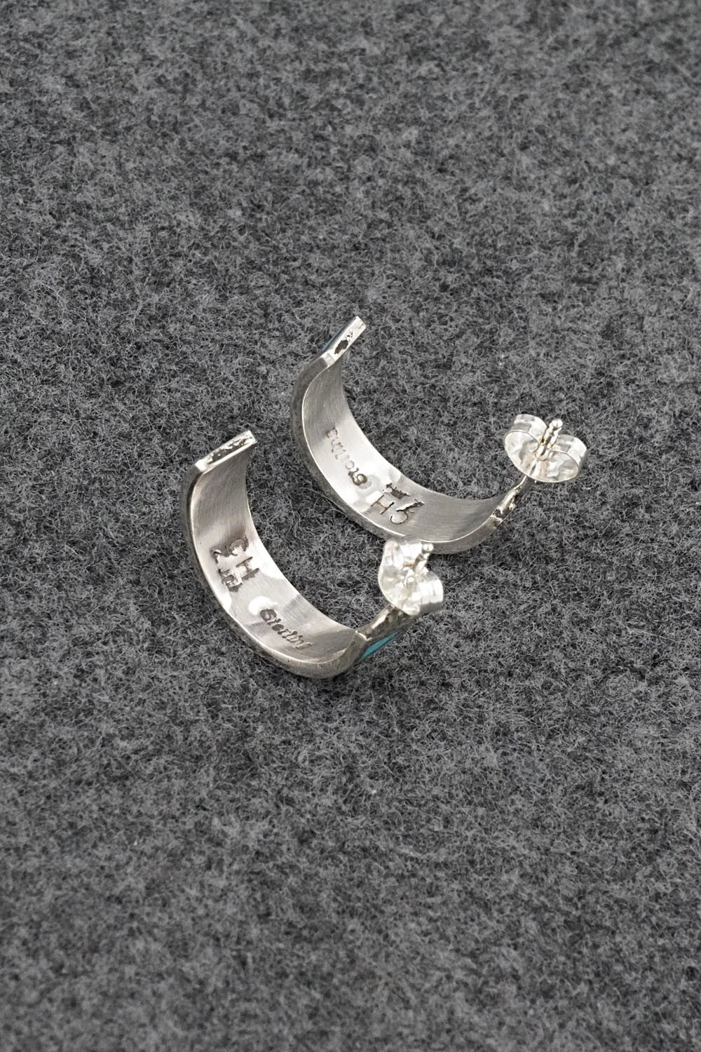Turquoise & Sterling Silver Earrings - Claudine Haloo