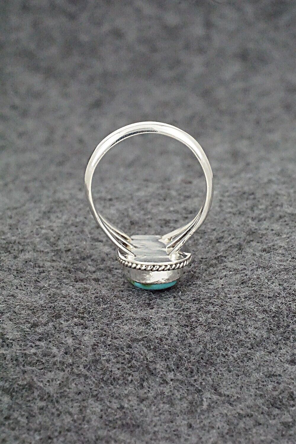 Turquoise & Sterling Silver Ring - Alice Rose Saunders - Size 8